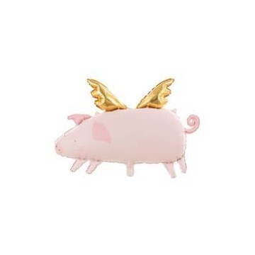 28" Balão Foil Porco Voador