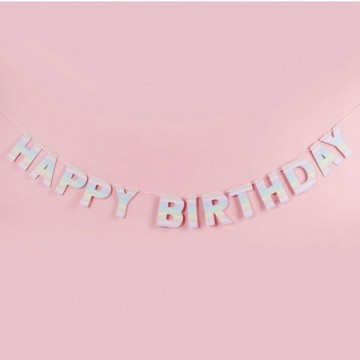 Bandeirola "Happy Birthday"...