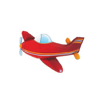 43" Balão Foil Avião Vermelho