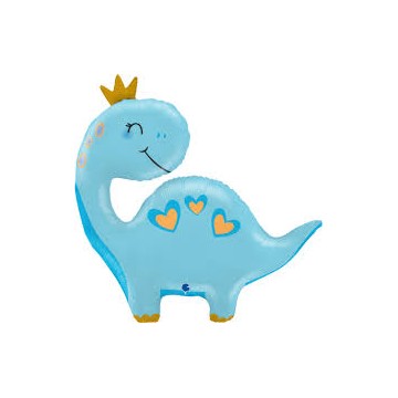 28" Balão Foil Dinossauro Azul