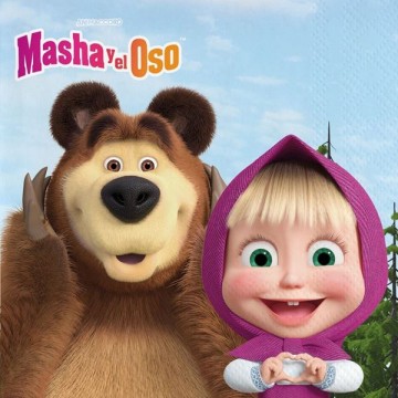 Guardanapos Masha e Urso