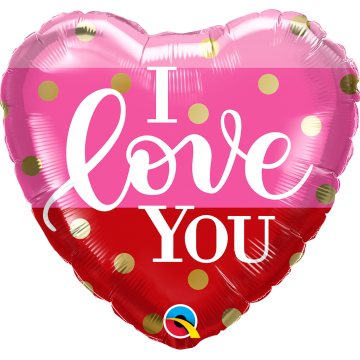 18" Balão Foil Heart "I...
