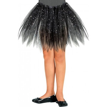 Saia Tutu Glitter Preto
