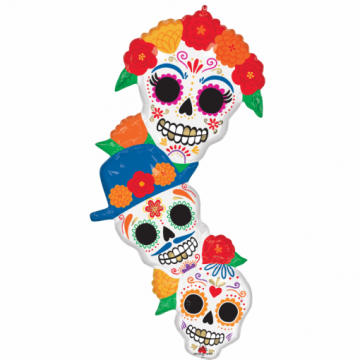 41" Balão Foil Caveiras...