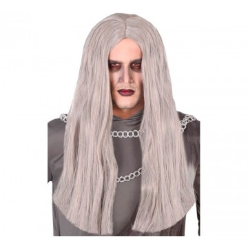 Peruca Cinzenta Halloween