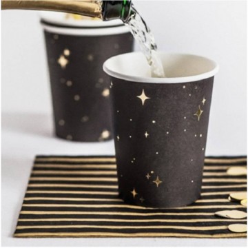 Copos Pretos com Estrelas...