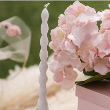 
Velas Torcidas Brancas