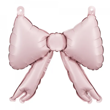 5 Balões Foil Laços Rosa...