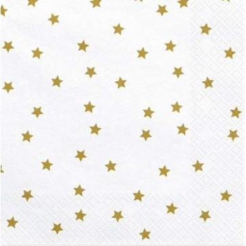 Guardanapos Estrelas Douradas