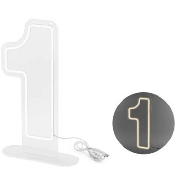 Led Neon Número "1" 50cm
