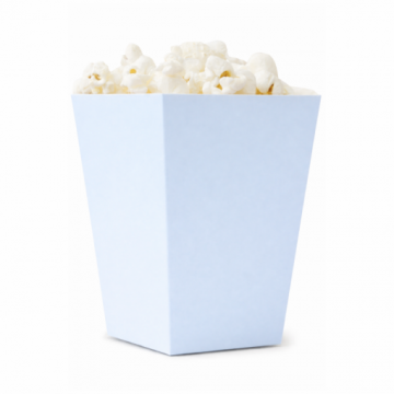 Caixas p/ Pipocas Azul Pastel