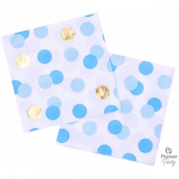 16 Guardanapos Pintas Azuis...