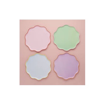 Pratos Mix Cores Pastel