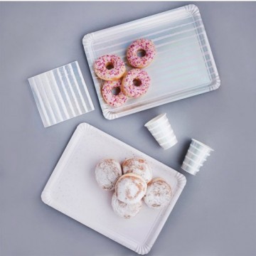 Travessas Prata Iridescentes