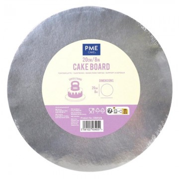 Base p/ Bolo 20cm Prata