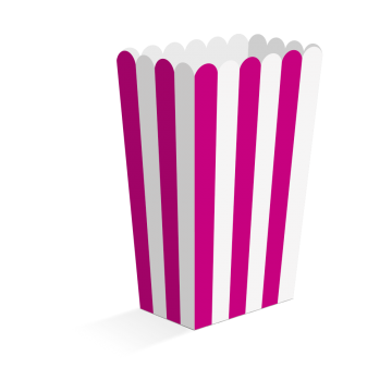 Caixas p/ Snacks Rosa Fúcsia