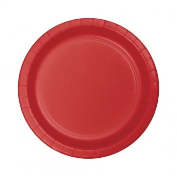 Pratos de Papel Encarnado