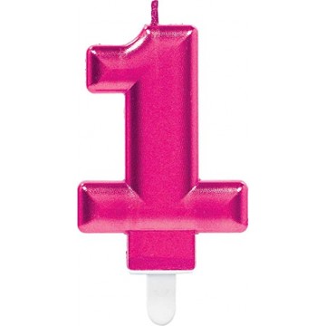 Vela nº 1 Rosa Fuchia