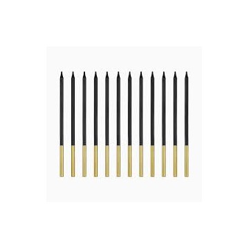 Velas Pretas E Douradas