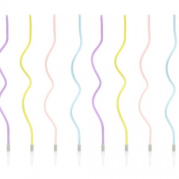 Velas "Curl" Cores Pastel