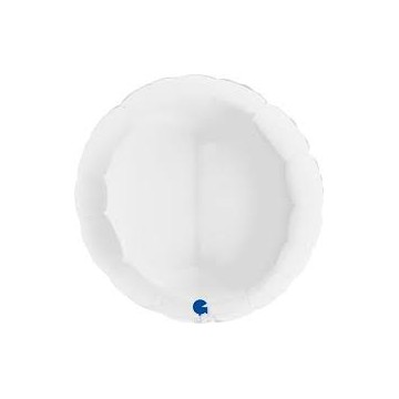 18" Balão Foil Redondo Branco
