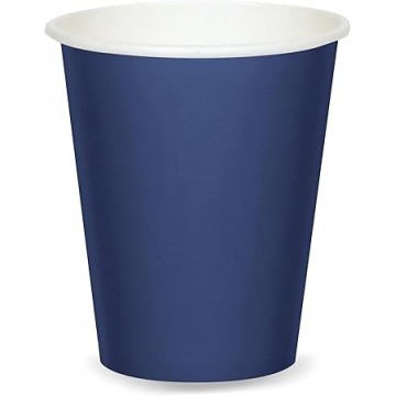 Copos de Papel Azul Escuro