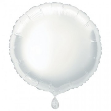 18" Balão Foil Redondo Branco
