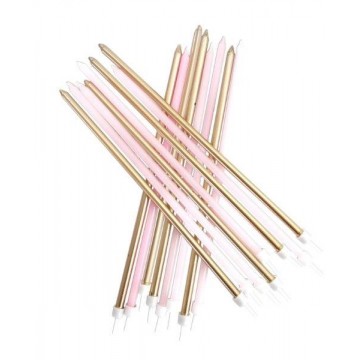 VELAS ALTAS COM SUPORTE MIX...