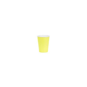 Copos de Papel Amarelo