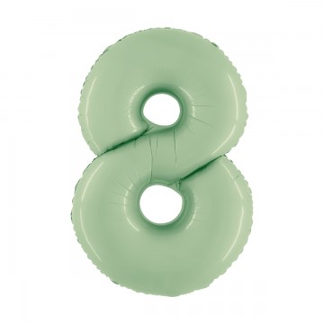 40" Balão Foil N.º 8 Verde...