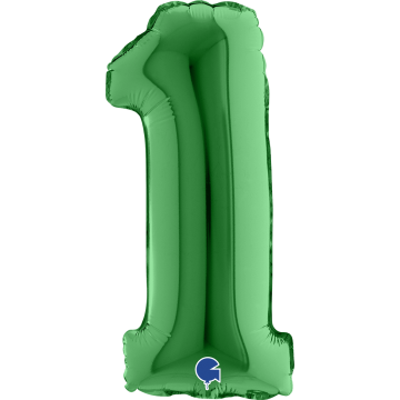 14" Balão Foil N.º 1 Verde