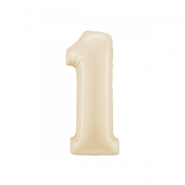 26" Balão Foil N.º 1 Creme
