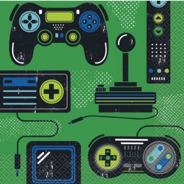 Guardanapos "Gamer Birthday"