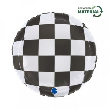 18" Balão Foil Xadrez
