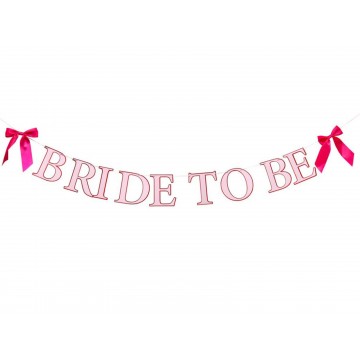 Banner "Bride to Be" c/ Laços