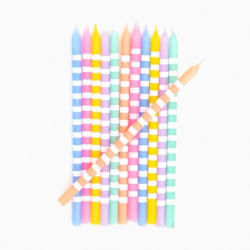 Velas Coloridas Riscas