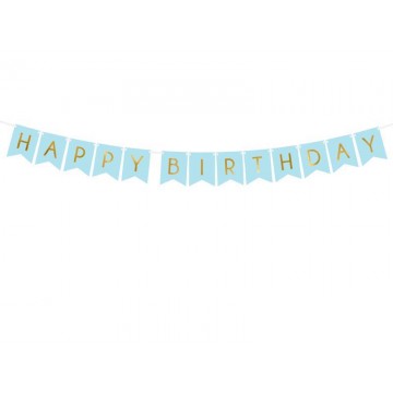 Bandeirola "Happy Birthday"...