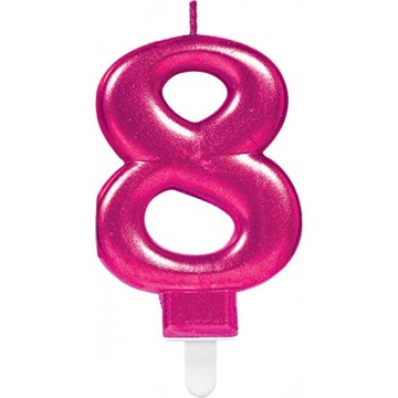Vela n.º 8 Rosa Fuchia