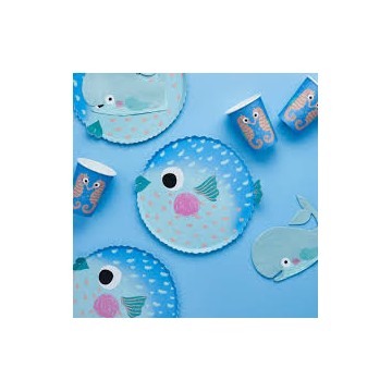 Pratos De Papel Formato Peixe