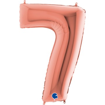 40" Balão Foil N.º 7 Rose Gold