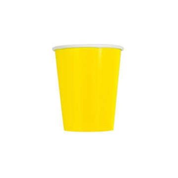Copos de Papel Amarelo G.