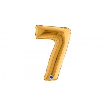 14" Balão Foil N.º 7 Dourado