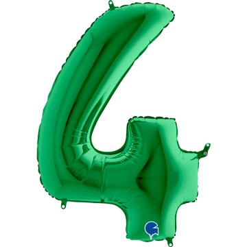 40" Balão Foil N.º 4 Verde