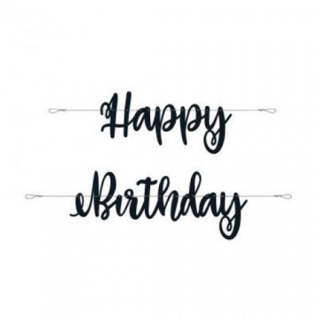 Bandeirola "Happy Birthday"...