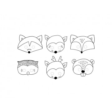 Máscaras de Cartão para Colorir em Forma de Animais Apli na Loja Ricardo e  Vaz, Infantil, Jogos Didáticos