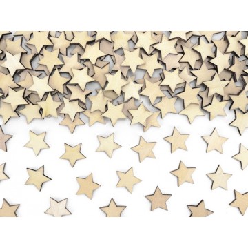 Confettis de Madeira Estrelas