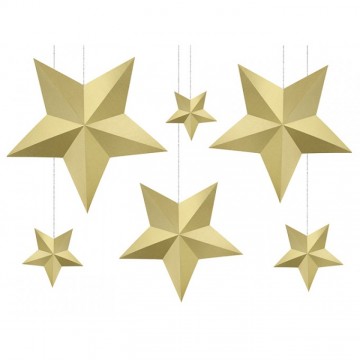 Estrelas Decorativas Douradas