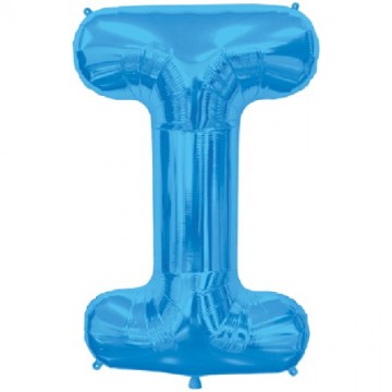 16'' Balão Foil Letra I Azul